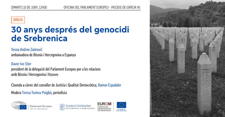 Commemoració dels 30 anys del genocidi de Srebrenica