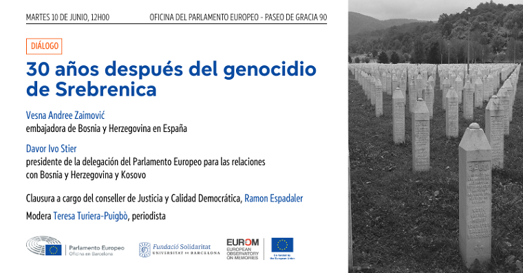 Conmemoración de los 30 años del genocidio de Srebrenica